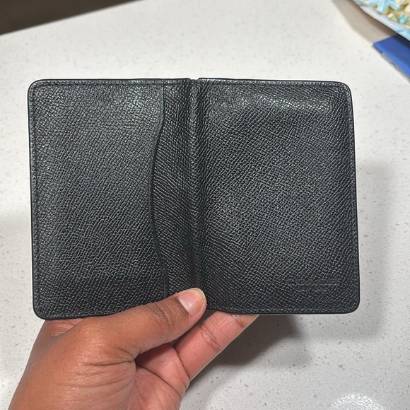 Black Men’s Pebbled Leather Coach Wallet - Picture 8 of 14